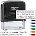 Large Custom Return Address Stamp with Dual Pads - Includes extra replacement pad $6.95 value - Up to 3-Line Custom Self Inking Stamp