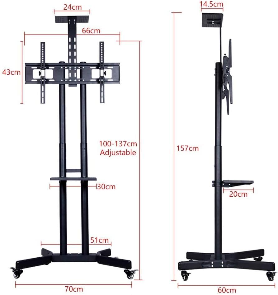 Soporte rodante móvil para TV con ruedas miniatura 2