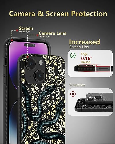 Coque iPhone 15 MagSafe serpent noir Scorpify antichoc - 7