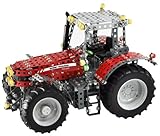 tronico metallbaukasten traktor mit wannenkipper 751 teile anleitung Bausatz für originalgetreuen roten Metall - Traktor Massey Ferguson 8690 - Entwicklung und Design in Deutschland