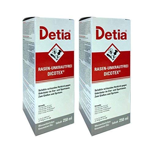 Preisvergleich Produktbild Detia - Rasen-Unkrautfrei Dicotex - 2 x 250 ml