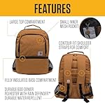 Carhartt Insulated 24 Can Two Compartment Cooler Backpack, Fully-Insulated Base, Durable Water-Resistant for Camping, Beach & Travel - Image 2