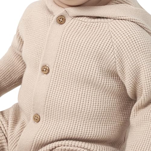 Modern Moments by Gerber Baby Neutral Sweater Knit Romper, Beige, Newborn