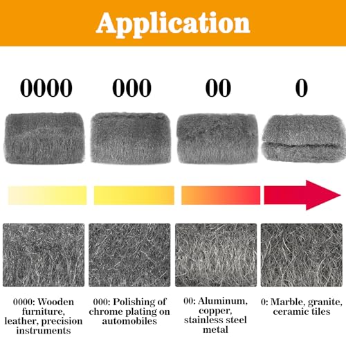 Image of MAQIHAN Steel Wool Pads 0000 30pcs - for Mice Control, Polishing, Cleaning | Extra Fine Stainless Polish Pad for Glass, Wood Furniture, Metal Chrome, Bathroom Ceramics, Pipe & Weep Hole Filler for Wall