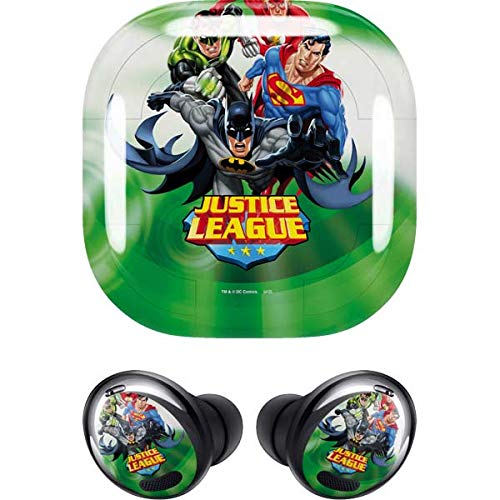 Skinit Decal Audio Skin Compatible with Samsung Galaxy Buds Pro - Officially Licensed Warner Bros Justice League Team Power Up Green Design