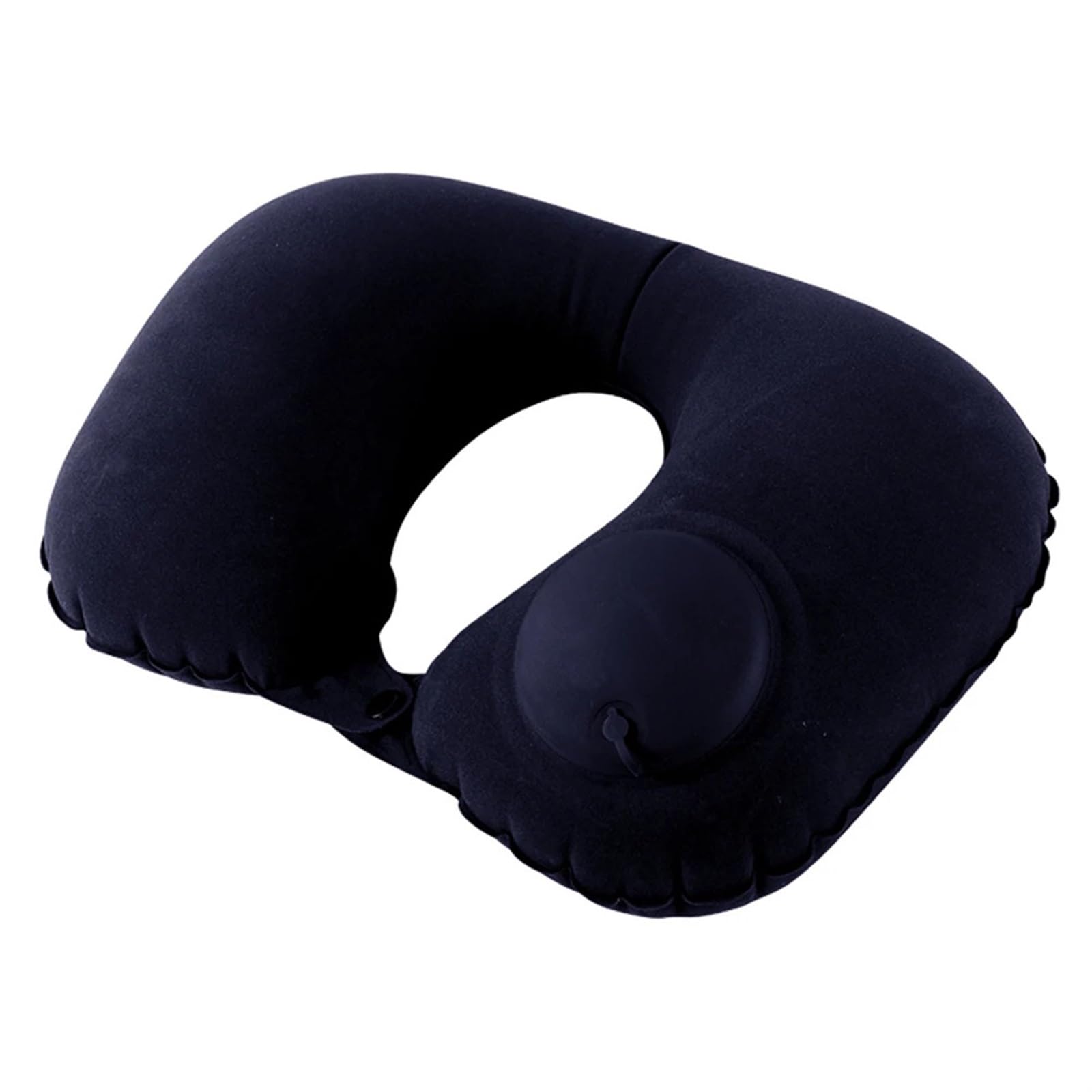 YShiuoL Neck Pillow Inflatable Travel Neck Pillow U-Shape Car Head Rest Air Support Nap Cushion for Office(Dark Blue)