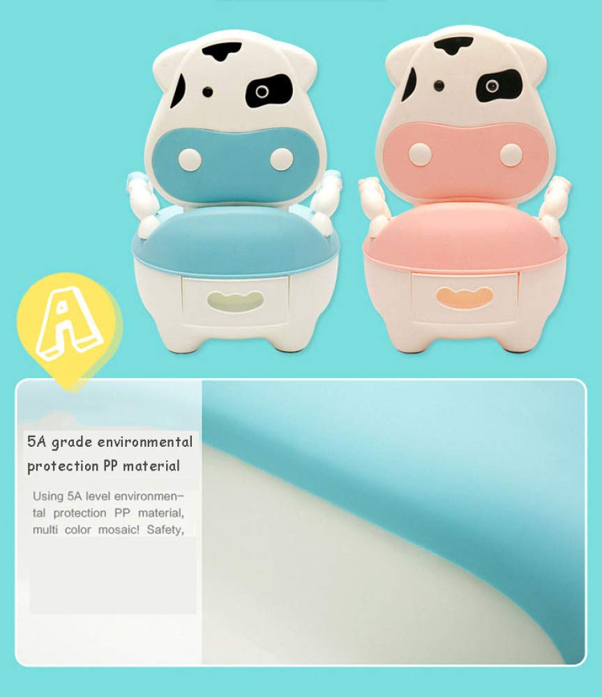 Topfchen Sitz Fir Kinder, Töpfchen Stuhl Sitz Für Jungen Und Mädchen Tier Töpfchen Kuh Blau,Pink