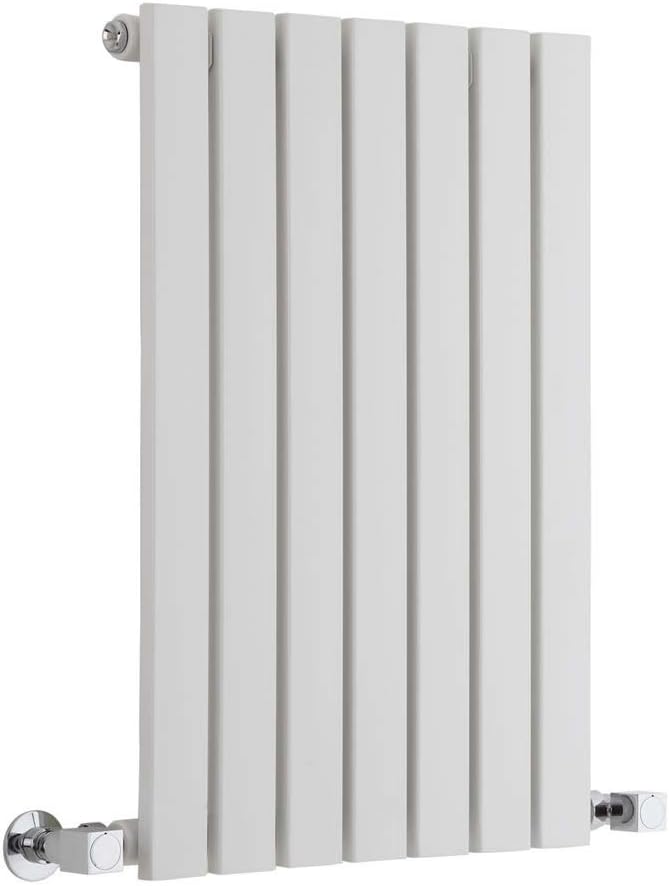 Capri White Horizontal Single Flat Panel Radiator - 635mm x 413mm