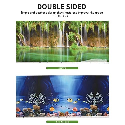 Qndanoan Background Aquarium Ocean Landscape Poster Fish Tank Background - Image 3