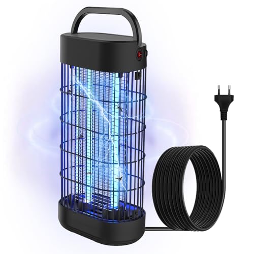 Lampara Antimosquitos Electrico 22W, Luz UV Matainsectos Eléctrico No Tóxico Matamoscas para Interiores Trampa para Mosquitos para Dormitorio Cocina Patio