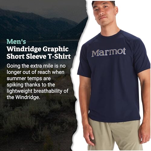 Image of MARMOT Men's Windridge Moisture-Wicking, Eco-Friendly, Breathable, UPF Short Sleeve Shirt
