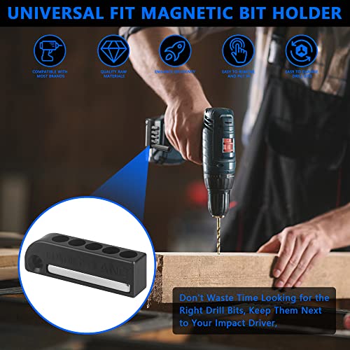 Dangbyang Universal Fit Magnetic Bit Holder, Bit Holder For Impact Driver. For Makita, Milwaukee, Bosch, Dewalt, Ridgid, More, Ryobi. Drill Bit Holder Fast And Easy Drill Bit Replacement. 2 Pack. #TOP1