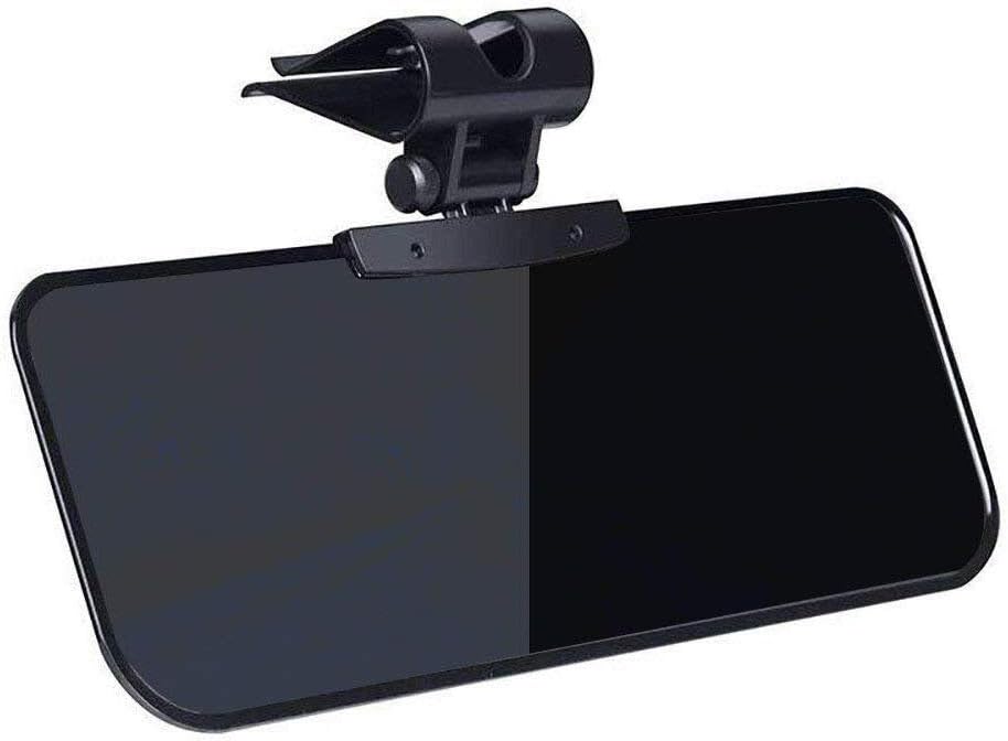Car Visor Anti Dazzle Shading Mirror Auto Anti-Glare Clip-on Car Sun Visor Shield Sunshades Suitable for Ford-Series/Benz/BMW and all cars.
