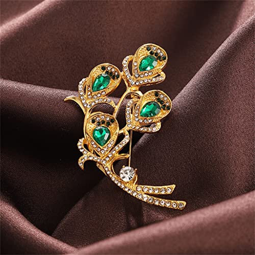 Broche phénix en jade pour structurer un manteau terne avec un éclat vintage unique
