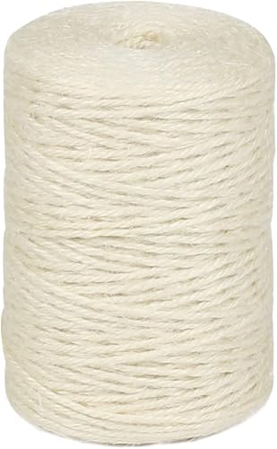Miniatura 9 de SMART&CASUAL 3600 pies de cuerda de yute natural delgada de cáñamo para manualidades, jardín, regalos, Navidad, artesanías, decoración hecha a mano