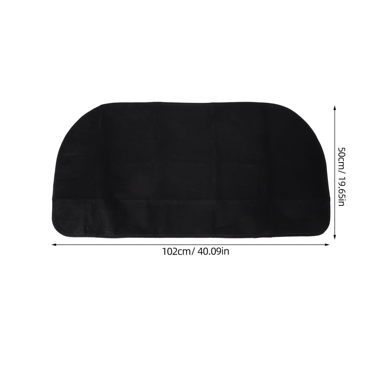 Tappeto Ignifugo per Caminetti e Barbecue Mat Protettivo Design Semicircolare Adatto per Interni Ed Esterni e Pratico per