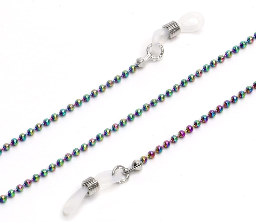 Colorful Eyeglass Chain Bead Clip Is Not Easy To Fade Fashion Anti-loss