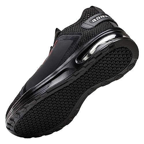 Rona Shoes Chaussures de Sécurité Baskets de Sécurité Chaussure de Travail Légère Confortable Femme Homme Luna Black EU 41 – vue 5