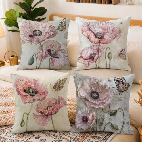 Coussin décoratif velours imperméable et résistant 4 pièces - 6