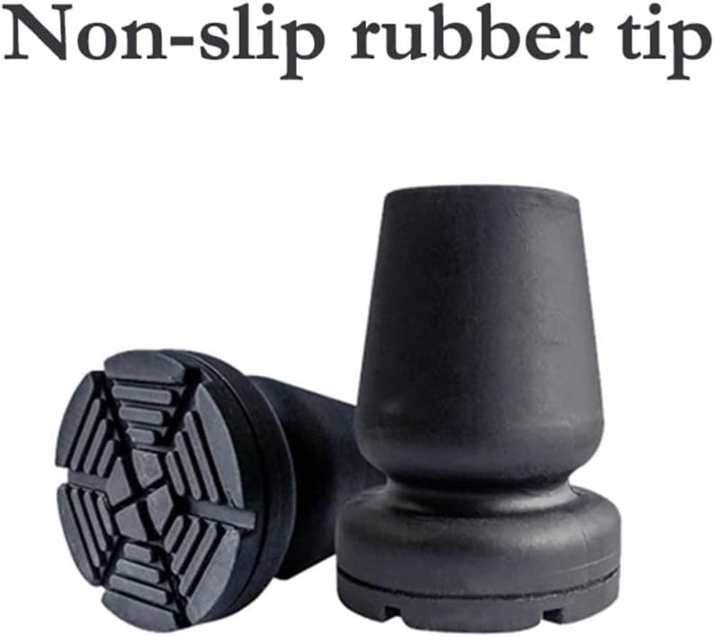FLYUFO Muletas Ortopédicas Regulables En Altura, Muletas de Codo de Aluminio, Muleta de antebrazo para Adultos, Goma Antideslizantes Resistentes para Hombres/Mujeres/Ancianos 1 Unit