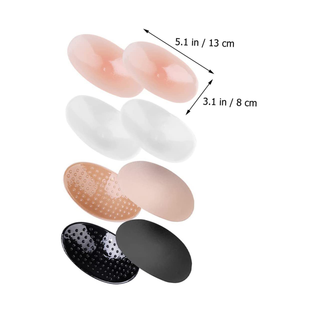 Gadpiparty 4 Pair Silicone Shoulder Pads Football Youth Pads for Women Nonslip Washable Reusable Enhancer