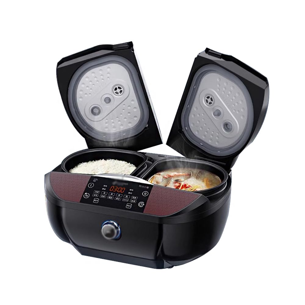 220V Double-Réservoir Cuiseur À Riz, 9L Grande Capacité Multi-Fonction Cuiseur À Riz, Adapté Pour 5-8 Personnes, Écran Tactile Modèle