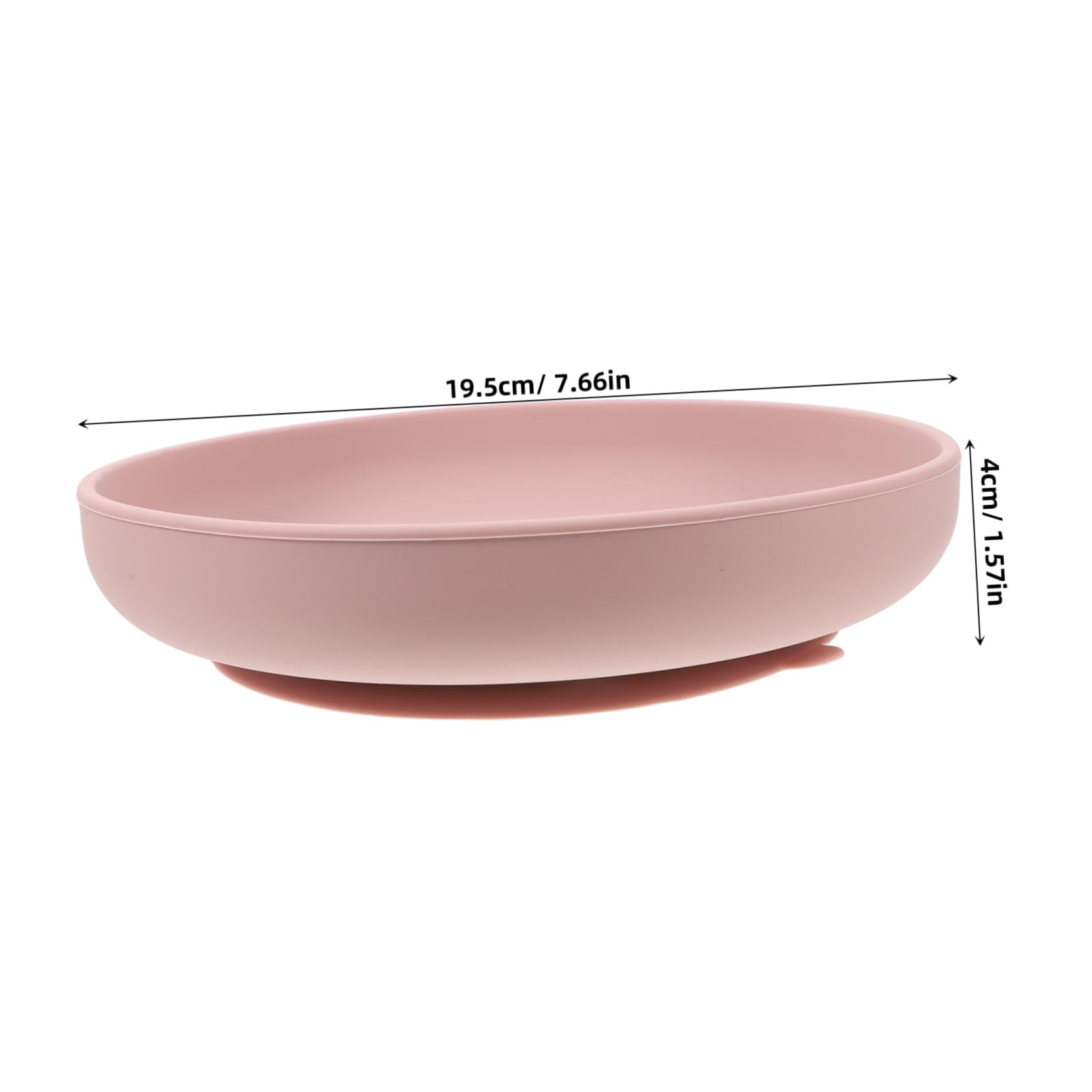 FRCOLOR 5 Piezas Plato de Silicona con Ventosa Antideslizante para Personas Mayores y Discapacitadas Derrames Utensilio Adaptativo Portátil para Alimentación Independiente