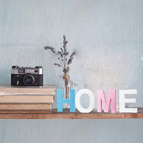 5.9"X 4.7"X 0.8" Block Letters For Décor Wooden White Wall Letters Alphabet Decorative Wood 3D Letters For Wall Décor Children Baby Name Girls Bedroom Wedding Birthday Party Home Decor,Letter & #TOP2