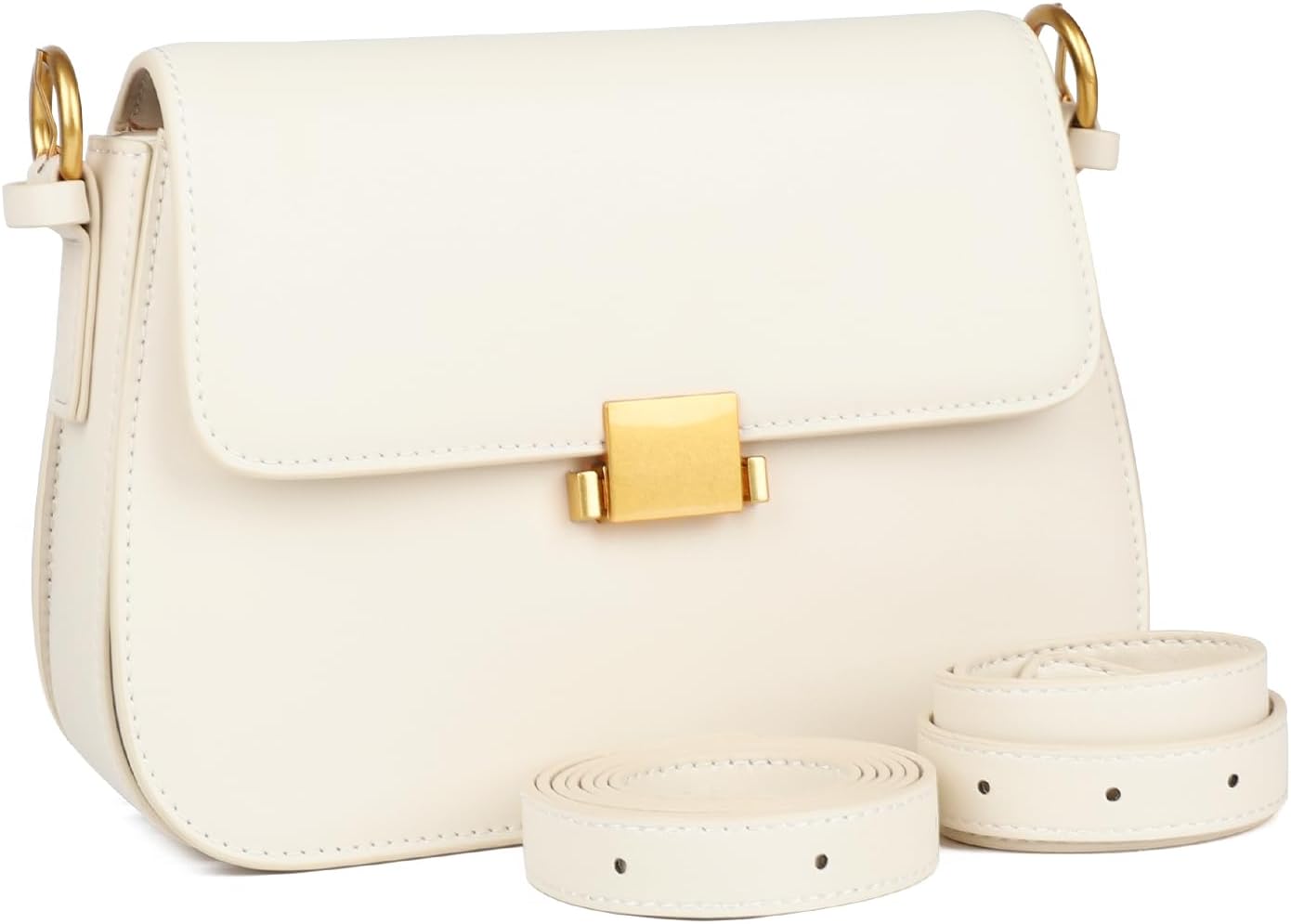 Crossbody Bags for Women, Genuine Leather Shoulder Bag Crossbody Purses with Removable Adjustable Straps