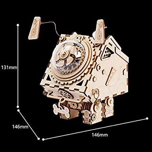ROKR Laser Cut Wooden 3-D Puzzles, Build Your Own Wooden Music Box Craft Kits, Steampunk Puzzle Christmas/Birthday/Valentine's Day For Kid and Adult steampunk buy now online