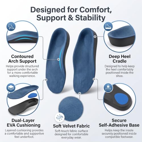 Image of JERN Half-Length Arch Support Insoles for Men & Women - Extra Large