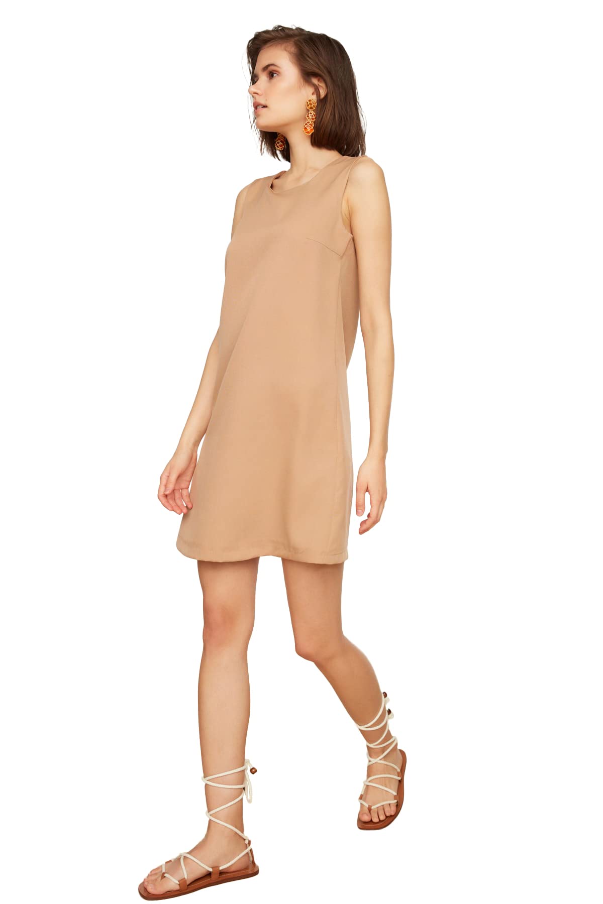 Trendyol Women Mini Shift Regular Woven Dress