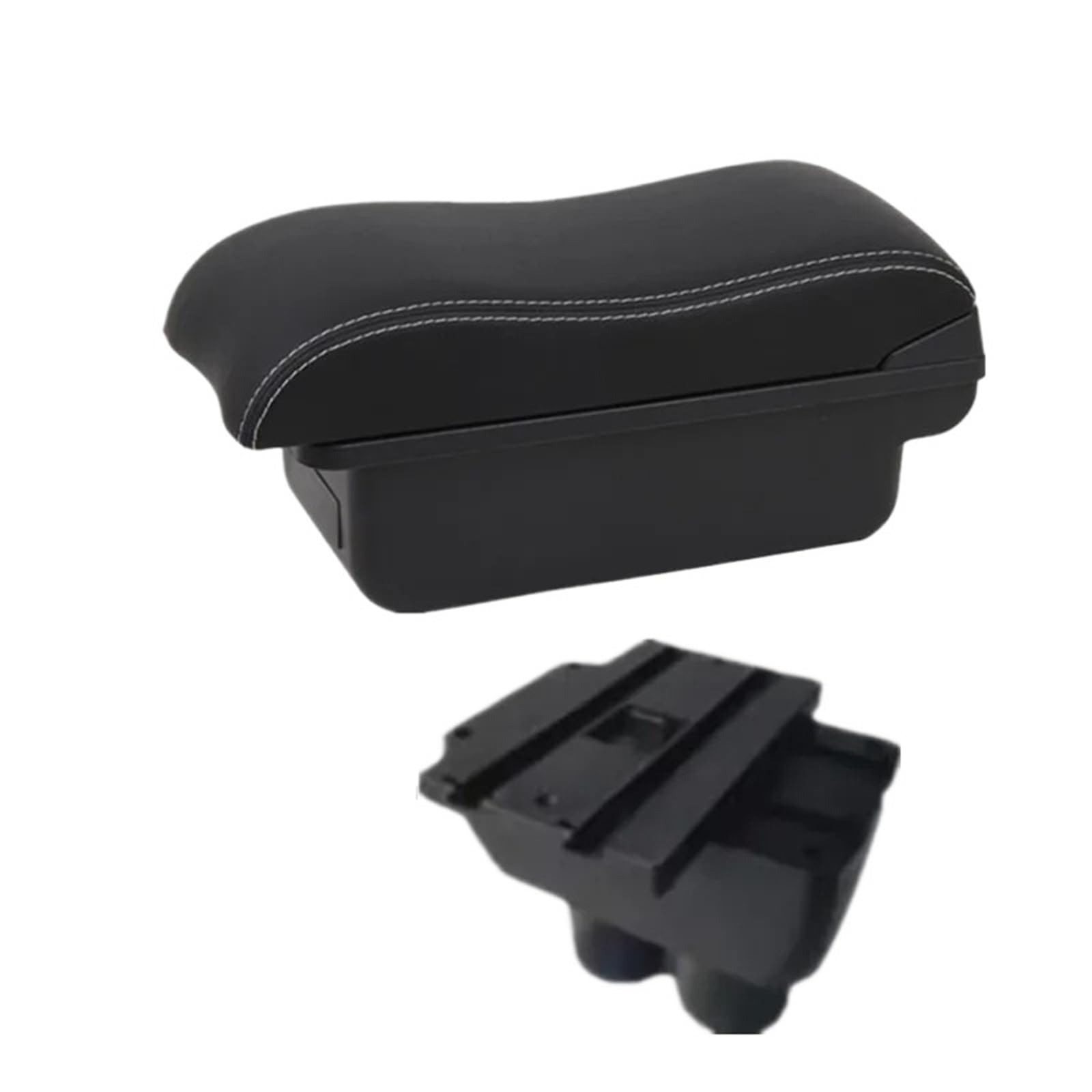 NOKRGQW Car Armrest Box For VW For Touran Caddy Car Armrest Box Central Storage USB Port Interior Dedicated Retrofit Accessories(A2 white line No USB)