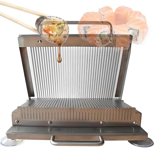 Efficient Stainless Steel Sushi Cutter - Quick Prep with Precision Blade Spacing for Restaurants & Home Chefs – Ideal for Perfect Sushi Rolls & Sashimi