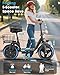 INSDRGN Peak 1300W Electric Scooter for Adults with Seat, 48V 13Ah Li Battery, 35 Miles Range, 20MPH Commuter E-Scooter with Basket, Max 330LBS, UL2849 Certified, C14 PRO Black