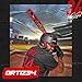Ortiz34 Bat & Ball Set - Graffiti Plastic Bat & Ball Homerun Set- David Ortiz Backyard Baseball Set for Youth, Kids, Teenagers, Adults (2 Pack Bat & Ball Set, Blue/Purple)