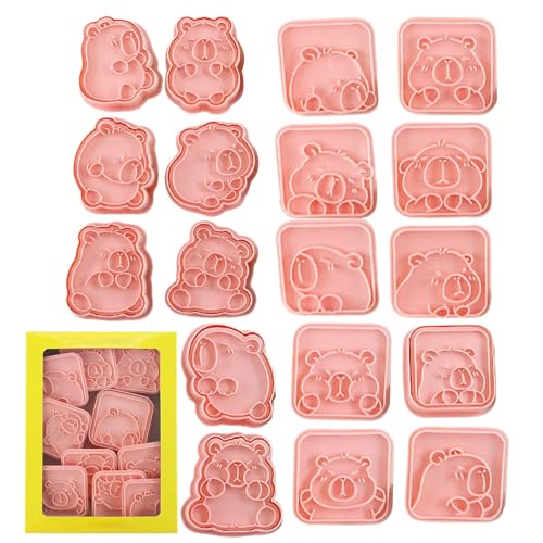 Cortadores De Galletas | Cortador 3D De Chigüire Para Pan,Suministros Para Fiestas, Herramienta Para Hacer Postres Para Pancakes De Fruta Queso Bodas Fiestas Cumpleaños | Para Queso Fruta Blando Y Más