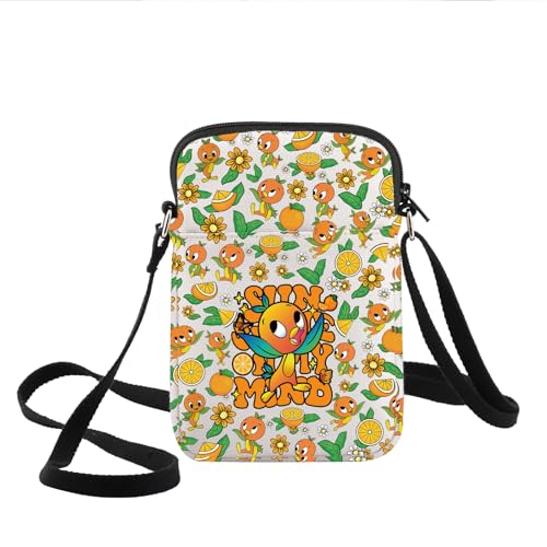 KEYCHIN Orange Bird Crossbody Bag Orange Bird Sunshine Fans Gifts Sunshine On My Mind Orange Bird Shouder Bag