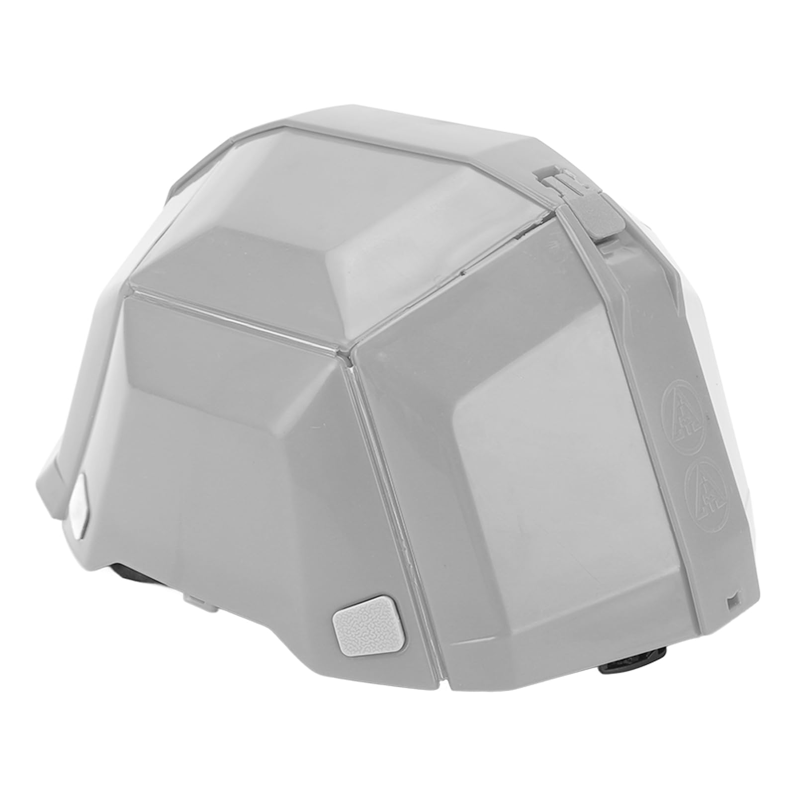 Casco de seguridad plegable de plástico de alta resistencia para el trabajo, deportes, viajes (gris)