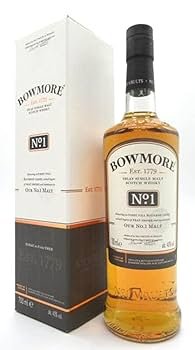 Amazon.co.jp: ボウモア No.1 ナンバー ワン 箱付き 並行品 40度