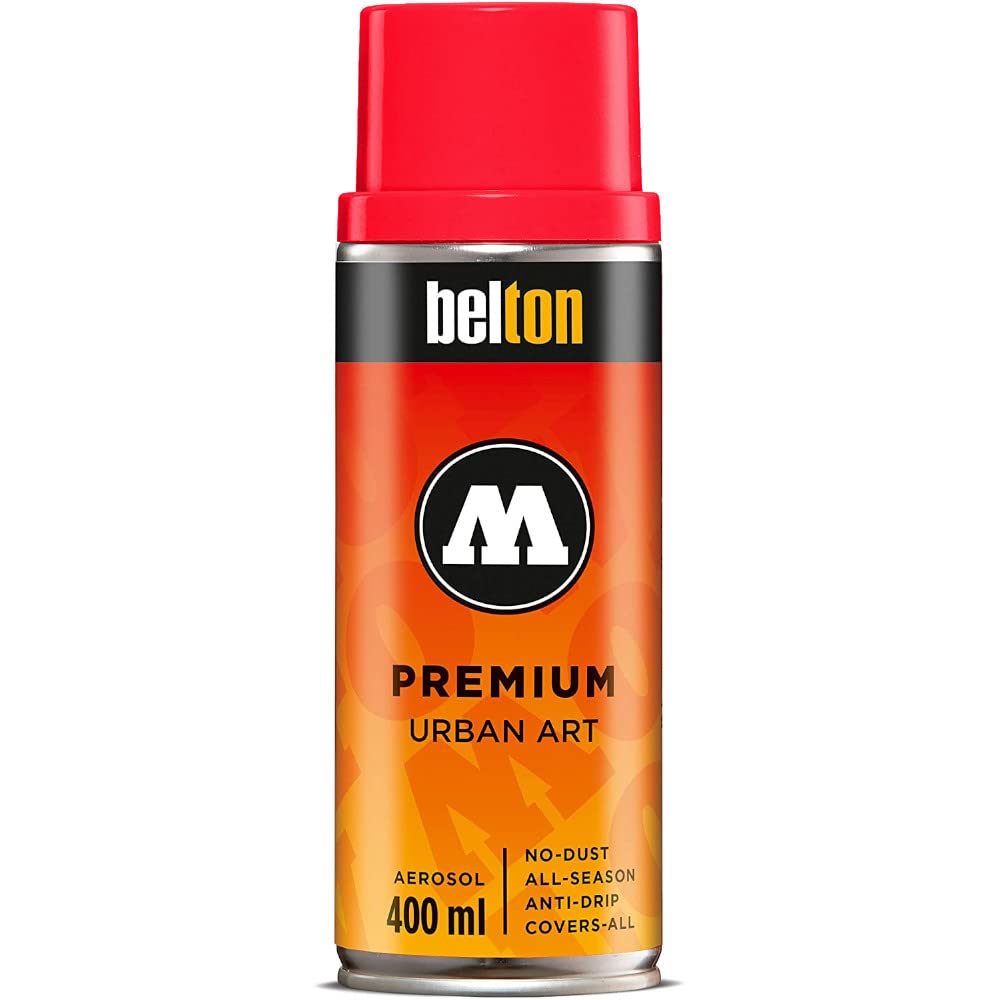 Molotow Premium Spray Paint Can Belton 400ml, Colour: 033 - Signal Red