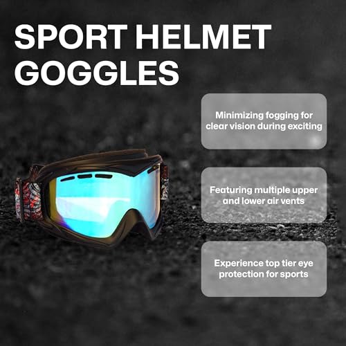 Jettribe Water Sport Helmet Goggles - Deep Set With Narrow Floating Frame - Ultimate Eyewear for Kite Boarding, Surfing, Kayaking, & PWC Racing Adventures - Including Revo Lens & Case - Matte Black - Thumbnail 7