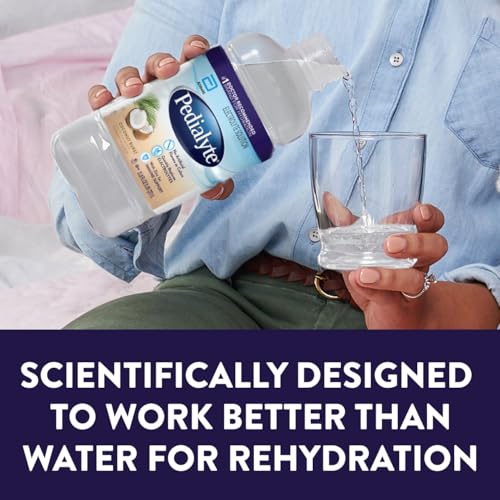 Image of Pedialyte Electrolyte Drink, Hydration Drinks for Kids & Adults, Coconut Burst, 1 Liter, Pack of 4