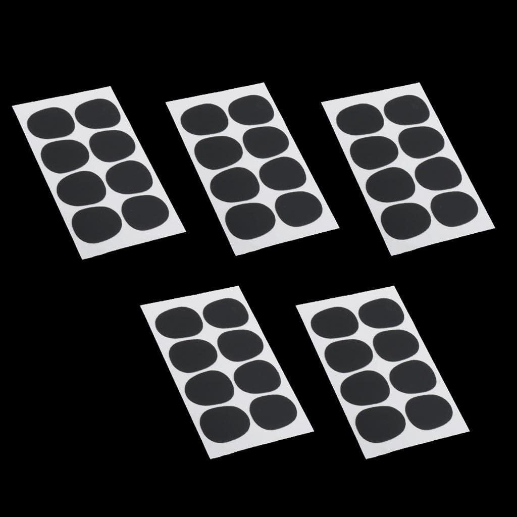 40 Pieces Alto/Tenor Saxophone Mouthpiece Patch Pad Rubber Cushions Sax Part