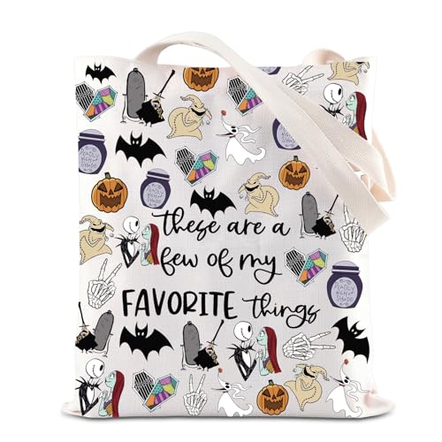 TSOTMO Sac fourre-tout inspiré du film Zéro fantôme Chien Sac fourre-tout Nightmare Skull Lover Cabas Cadeau effrayant, Cauchemar, medium