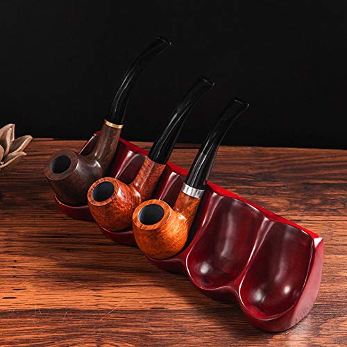 Soporte de madera para 5 pipas el regalo ideal para fumadores