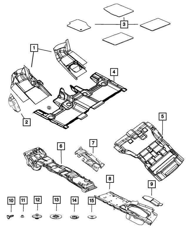Mopar COVER LOAD FLOOR 6DZ85LU5AA miniatura 4