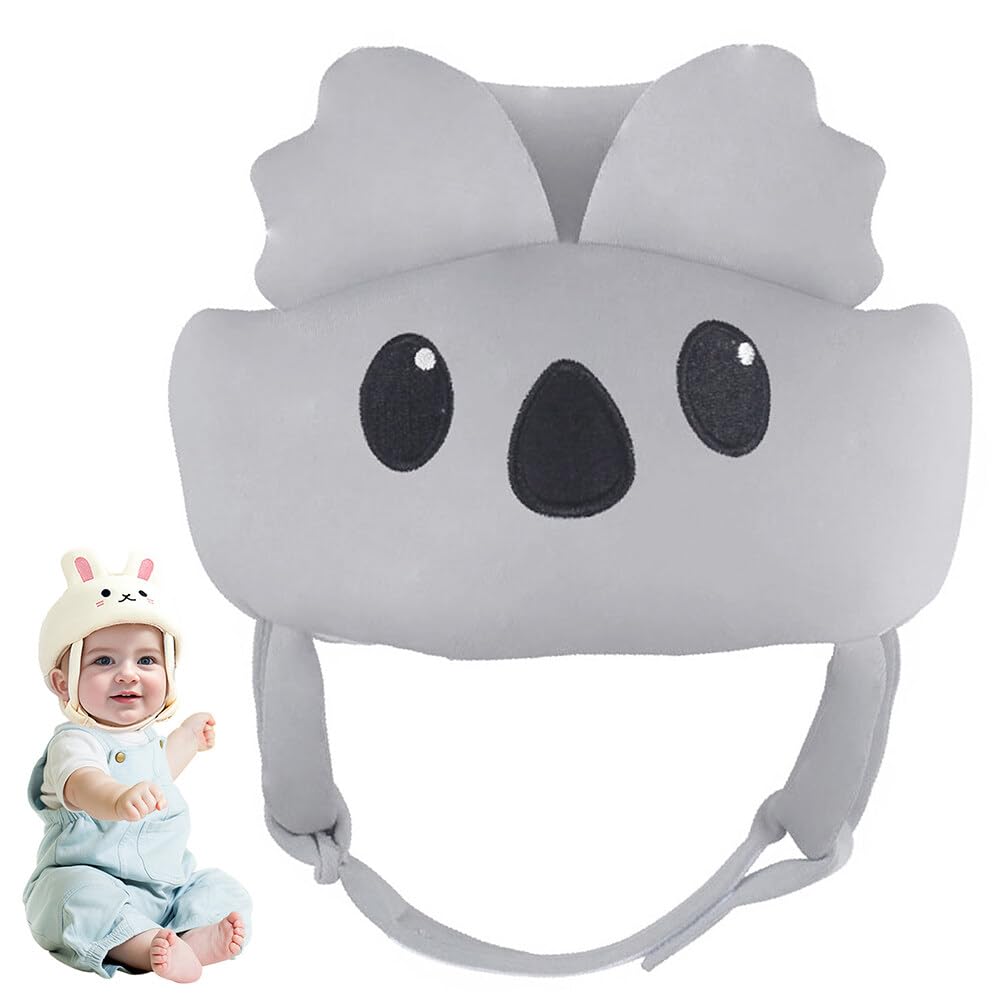 Baby Anti-Collision Hat, Baby Anti-Shock Helmet Baby Safety Helmet Anti-Fall Protection Cap Cotton Adjustable Shockproof Baby Helmet for Learning to Crawl and Walk