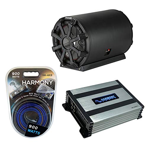 Kicker 46CWTB82 Car Audio 8″ Bass Tube Sub Enclosure Subwoofer Box