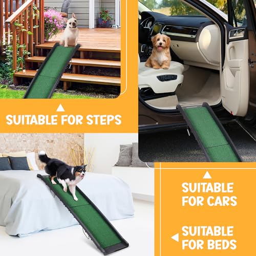 ZENY-Portable-Folding-Dog-Ramps-for-SUV-Truck-Car-Ramp-Stairs-Step-Ladder-for-Pet-Non-Slip-Pet-Ramp-with-Raised-Siderails ZENY Portable Folding Dog Ramps for SUV Truck Car Ramp Stairs Step Ladder for Pet Non Slip Pet Ramp with Raised Siderails